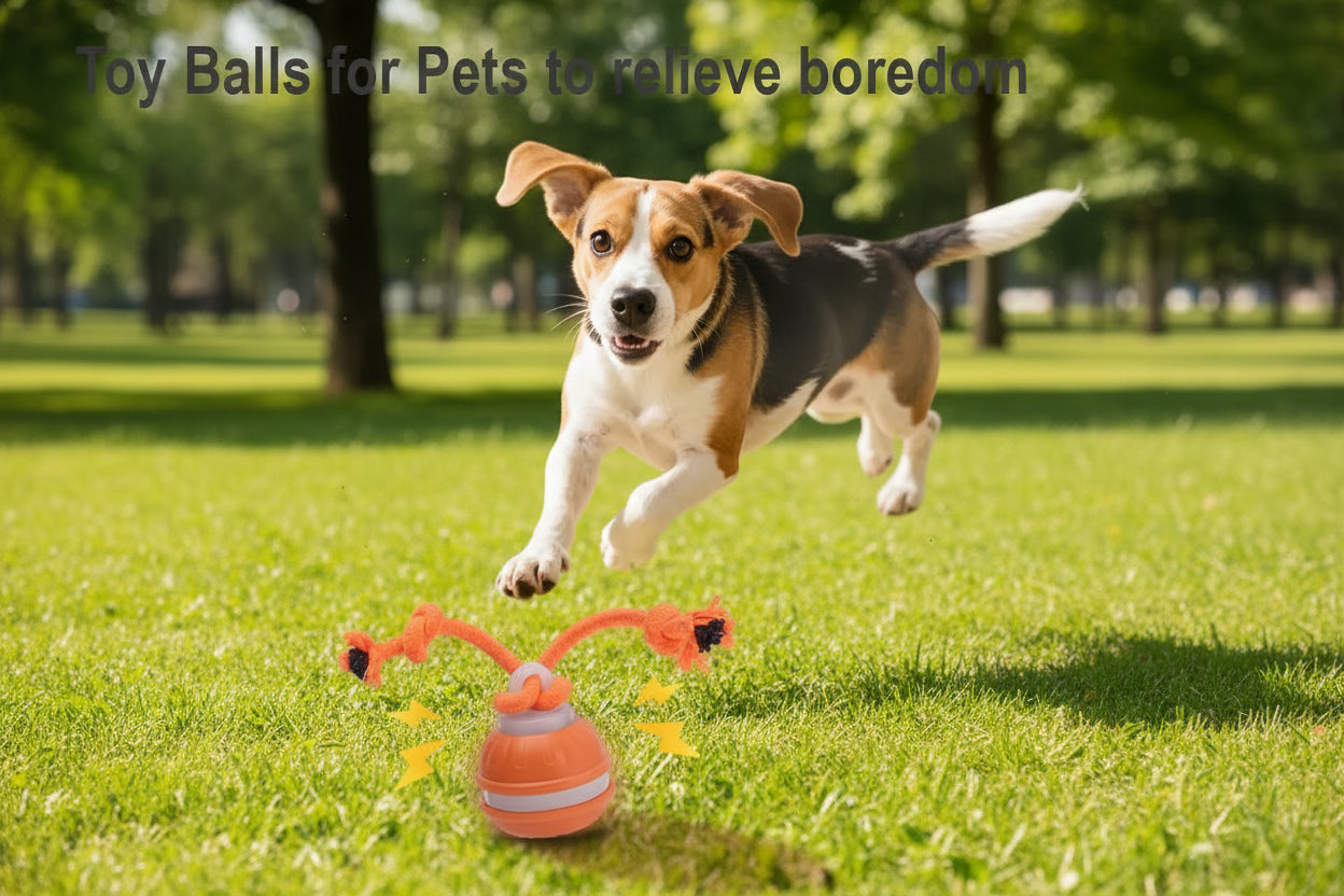 Cat Dog Interactive Ball Toy Automatic Rolling Ball Faux Tail Rechargeable Smart Pet Electric Toy Dog Cat Training Imitate Mouse